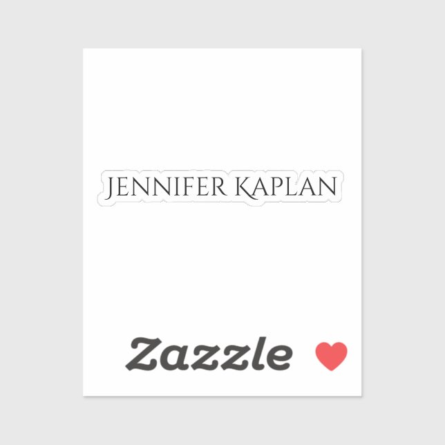 Pegatina Plain Minimalist Professional Modern (Hoja)