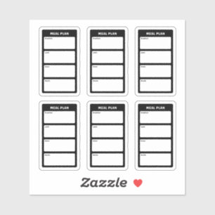 Pegatina Plan de comidas