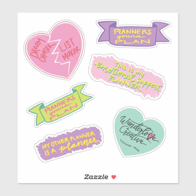 Pegatina Planeadores planean (Hoja)