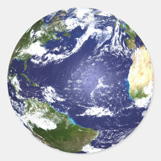 Pegatina Planeta Tierra (Anverso)