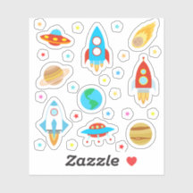 Planetas espaciales Stars Rockets Comets