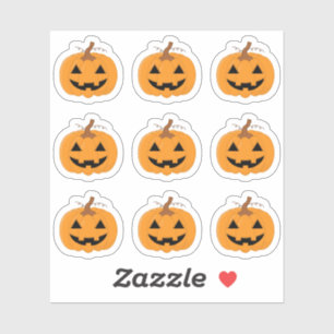 Pegatina Planificador de Bujo de Calabaza de Halloween Jack