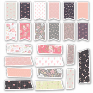 Pegatina Planificador De Cinta Y Cinta De Shabby Chic