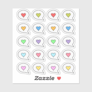 Pegatina Planificador de citas de burbujas de pensamiento d