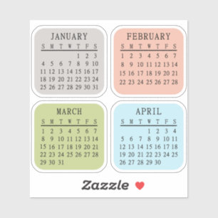 Pegatina Planificador de diario de viñetas de calendario mi