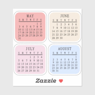 Pegatina Planificador de diario de viñetas de calendario mi