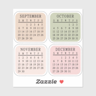 Pegatina Planificador de diario de viñetas Micro Calendario