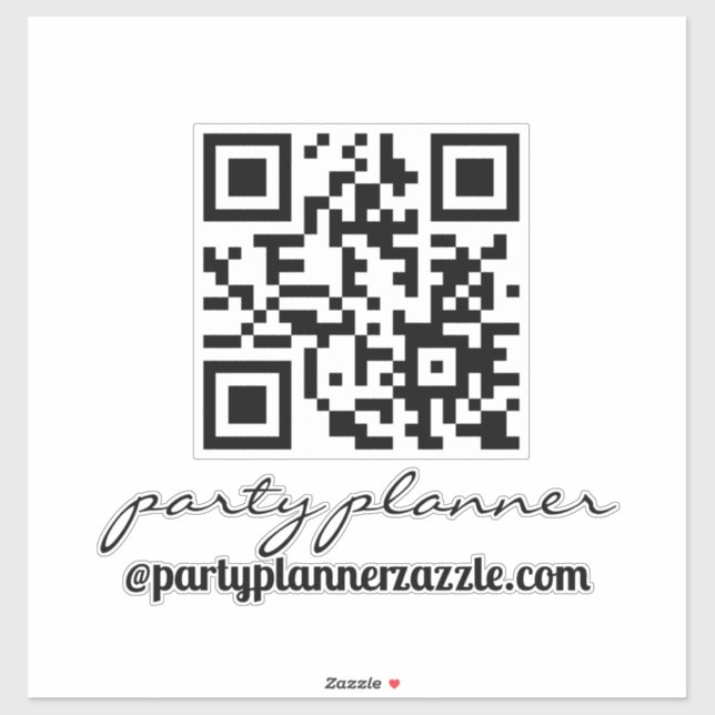 Pegatina Planificador de fiestas QR Code para cualquier neg (Hoja)