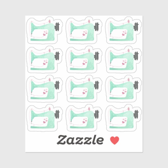 Pegatina Planificador de Página Shabby Chic de Máquina de C (Hoja)