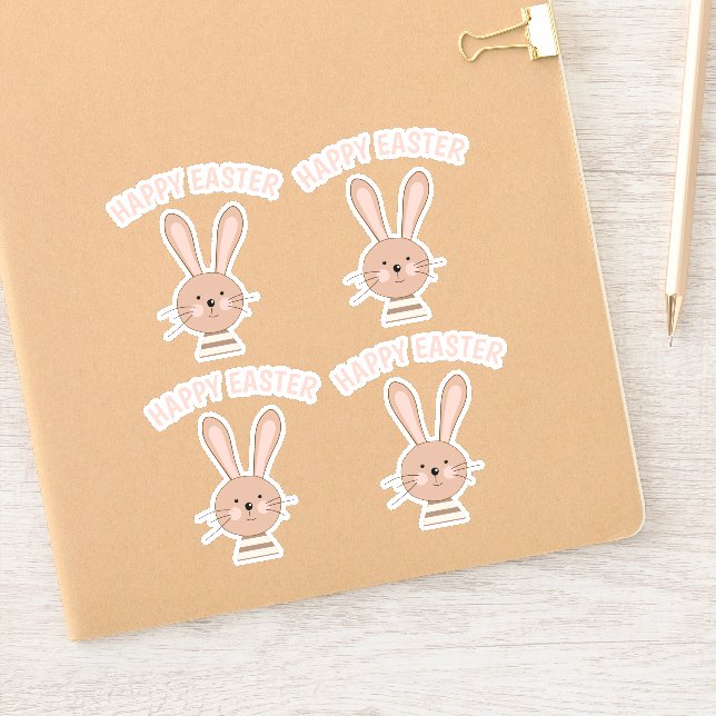 Pegatina Planificador de Pascua Feliz Conejo Bonito Scrapbo (Cuaderno)