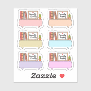 Pegatina Planificador de Reto de Libros actualmente leyendo