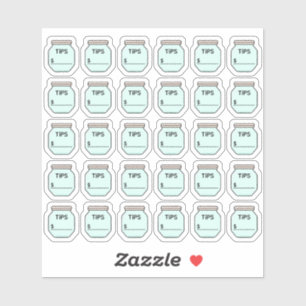 Pegatina Planificador de seguimiento de dinero de verano de