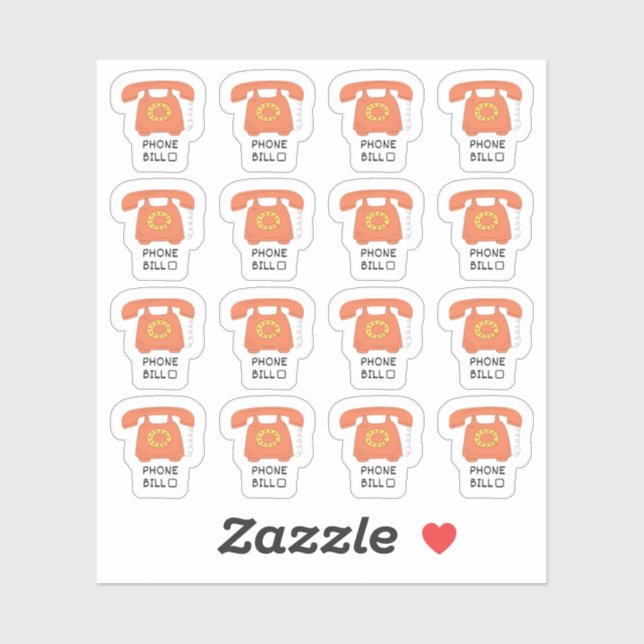 Pegatina Planificador de seguimiento de facturación de la u (Hoja)