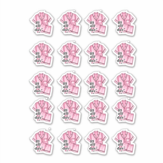 Pegatina Planificador de vestimenta nocturna (Anverso)