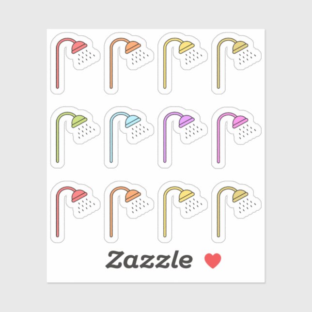 Pegatina Planificador del Rastreador de la ducha de los tub (Hoja)