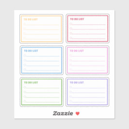 Pegatina Planificador diario colorido