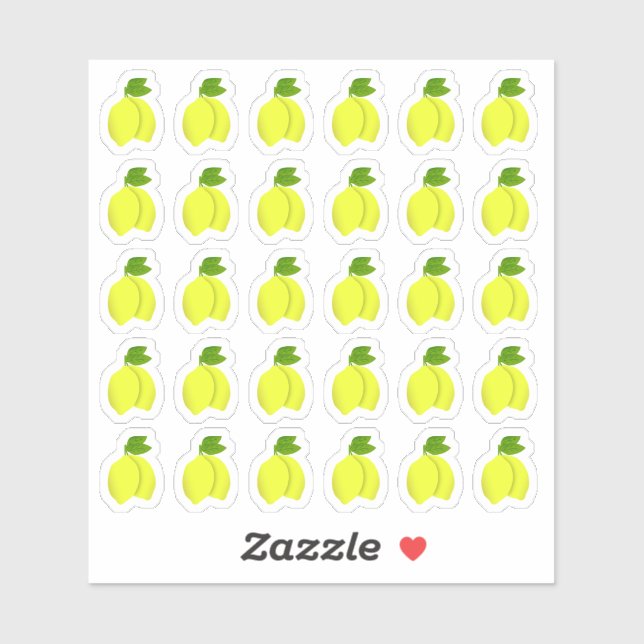 Pegatina Planner de verano de alimentos para frutas de cítr (Hoja)