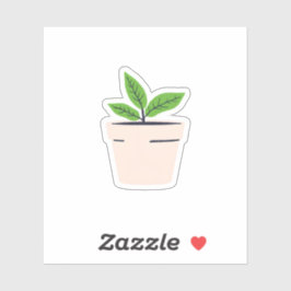 Pegatina Planta Adorable
