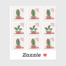 Pegatina Planta de Casa Frames Bohemian