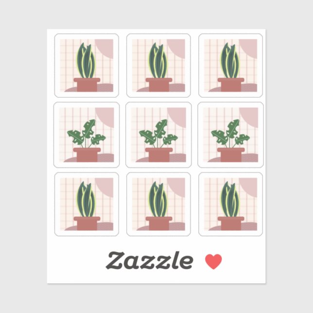 Pegatina Planta de Casa Frames Bohemian (Hoja)