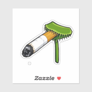 Pegatina Planta de Venus Atrapamoscas Con Cig