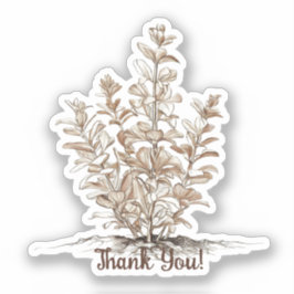 Pegatina Plantando semillas de jardín cristiano de fe