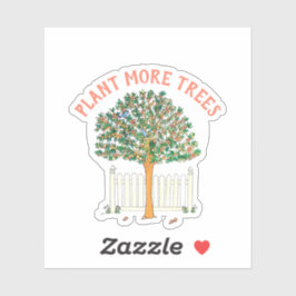 Pegatina Plantar Más Árboles Arrojar Árbol