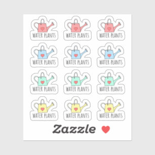 Pegatina Plantas de agua recuerdan a jardinería que planean