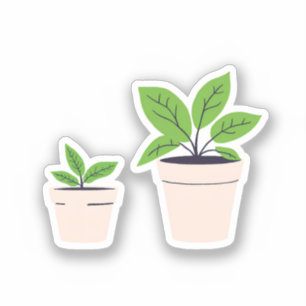 Pegatina Plantas en Maceta