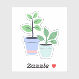 Pegatina Plantas Lindas