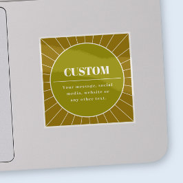 Pegatina Plantilla de diseño editable única inspirada en re