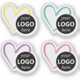 Pegatina Plantilla de imagen con el logotipo de color Paste