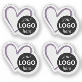 Pegatina Plantilla de imagen con el logotipo simple en colo