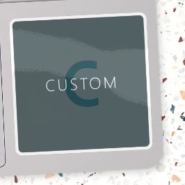 Pegatina Plantilla de monograma de Personalizable elegante