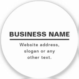 Pegatina Plantilla de nombre de negocio moderno en negrita 