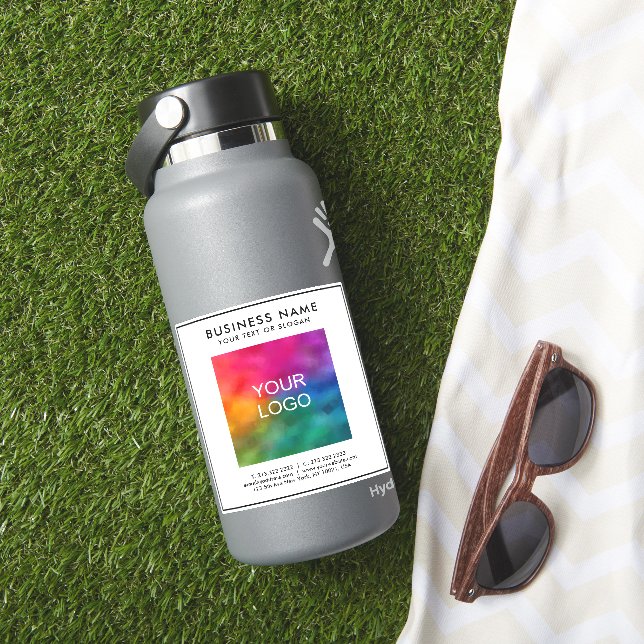 Pegatina Plantilla de personalizado Logo de negocios Texto  (HydroFlask Insitu)