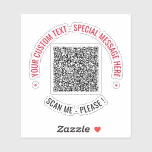 Pegatina Plantilla de Sticker de Texto Personalizado de Inf