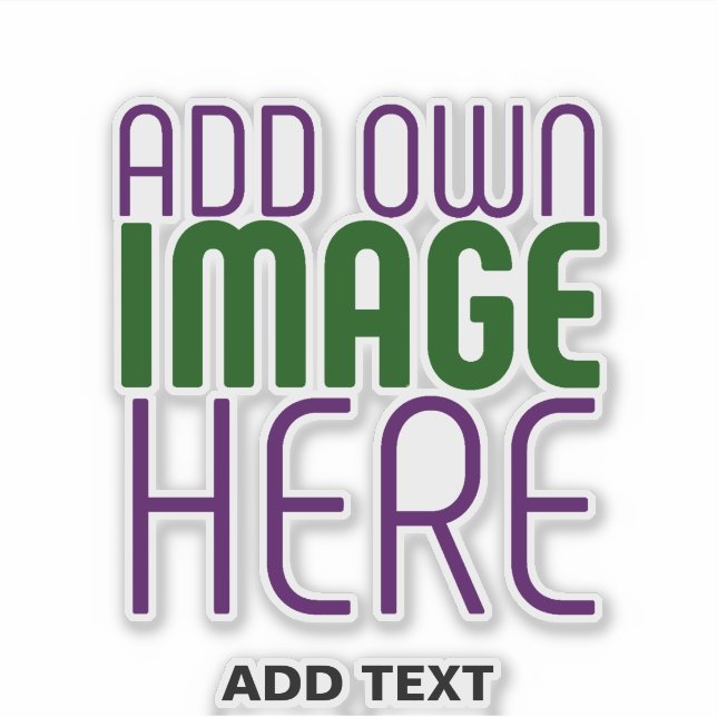 PEGATINA PLANTILLA DE TEXTO DE IMAGEN SIMPLE CLARA MODERNA  (Anverso)