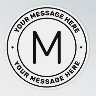 Pegatina Plantilla de texto de personalizable   Transparent