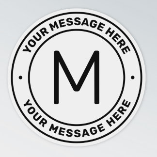 Pegatina Plantilla de texto de personalizable | Transparent