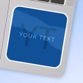 Pegatina Plantilla de texto editable para nombre monocromát