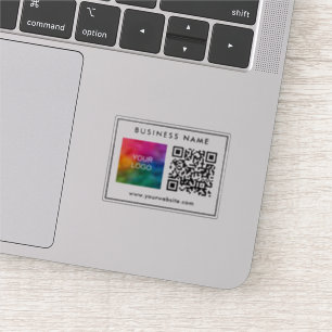 Pegatina Plantilla Personalizado elegante Código QR Texto l