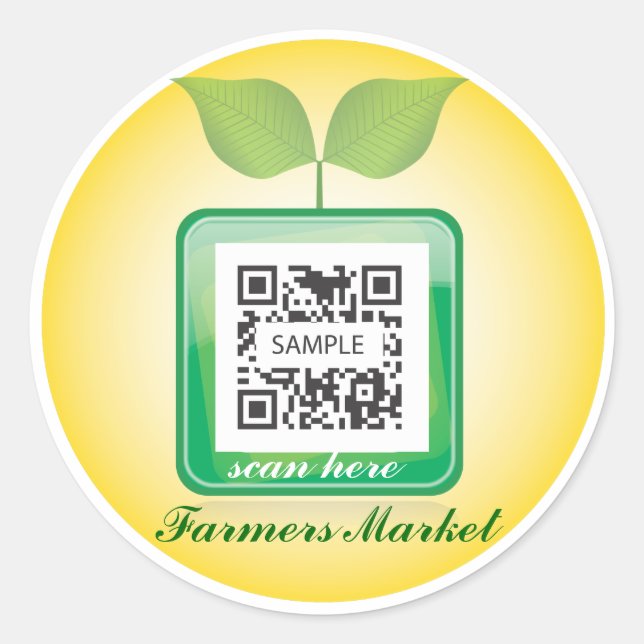 Pegatina Plantilla Productos frescos (Anverso)