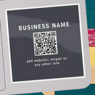 Pegatina Plantilla simple para su código QR   Gris oscuro