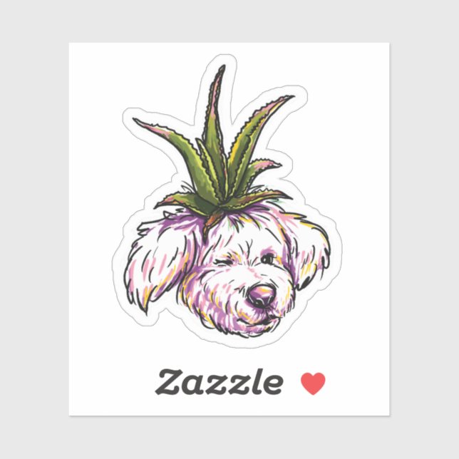 Pegatina Planty Pup: Resiliente (Hoja)