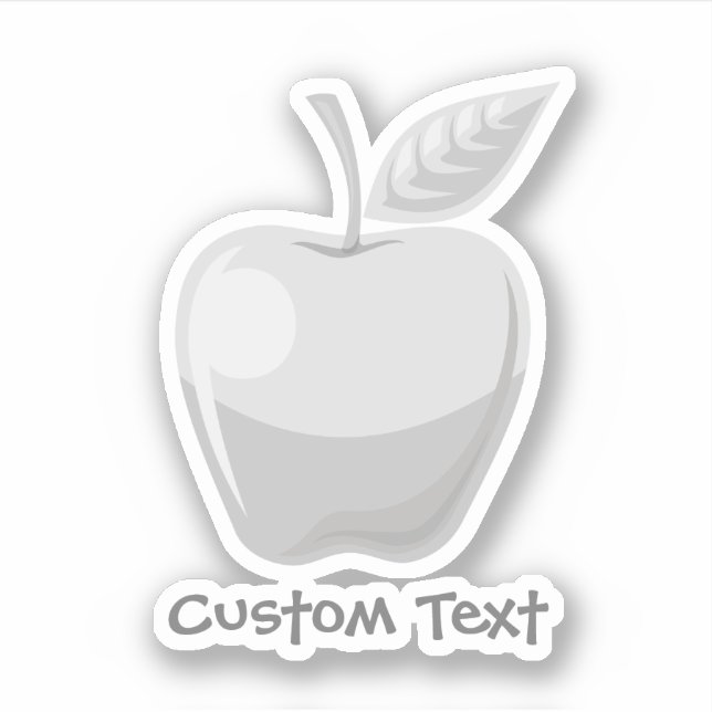Pegatina Plata de Apple (Anverso)