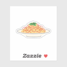 Pegatina Plate de Spaghetti