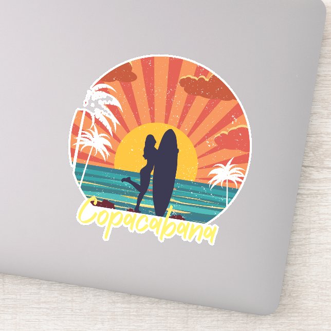 Pegatina Playa de Copacabana (Detalle)