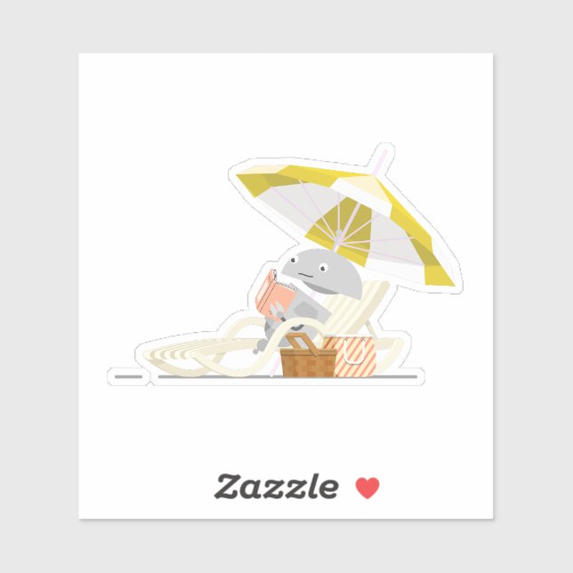 Pegatina Playa de Mia (Hoja)