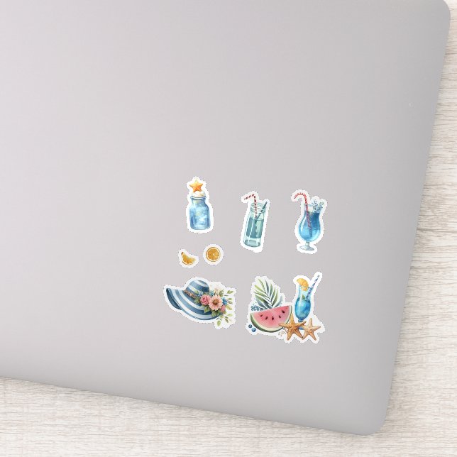 Pegatina Playa de Verano (Detalle)